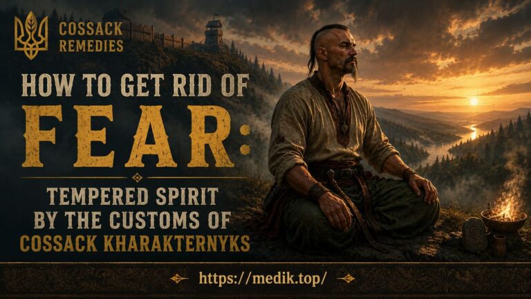 Cossack practices and tips on how to get rid of fear and panic dread.