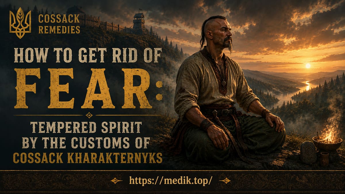 Cossack practices and tips on how to get rid of fear and panic dread.